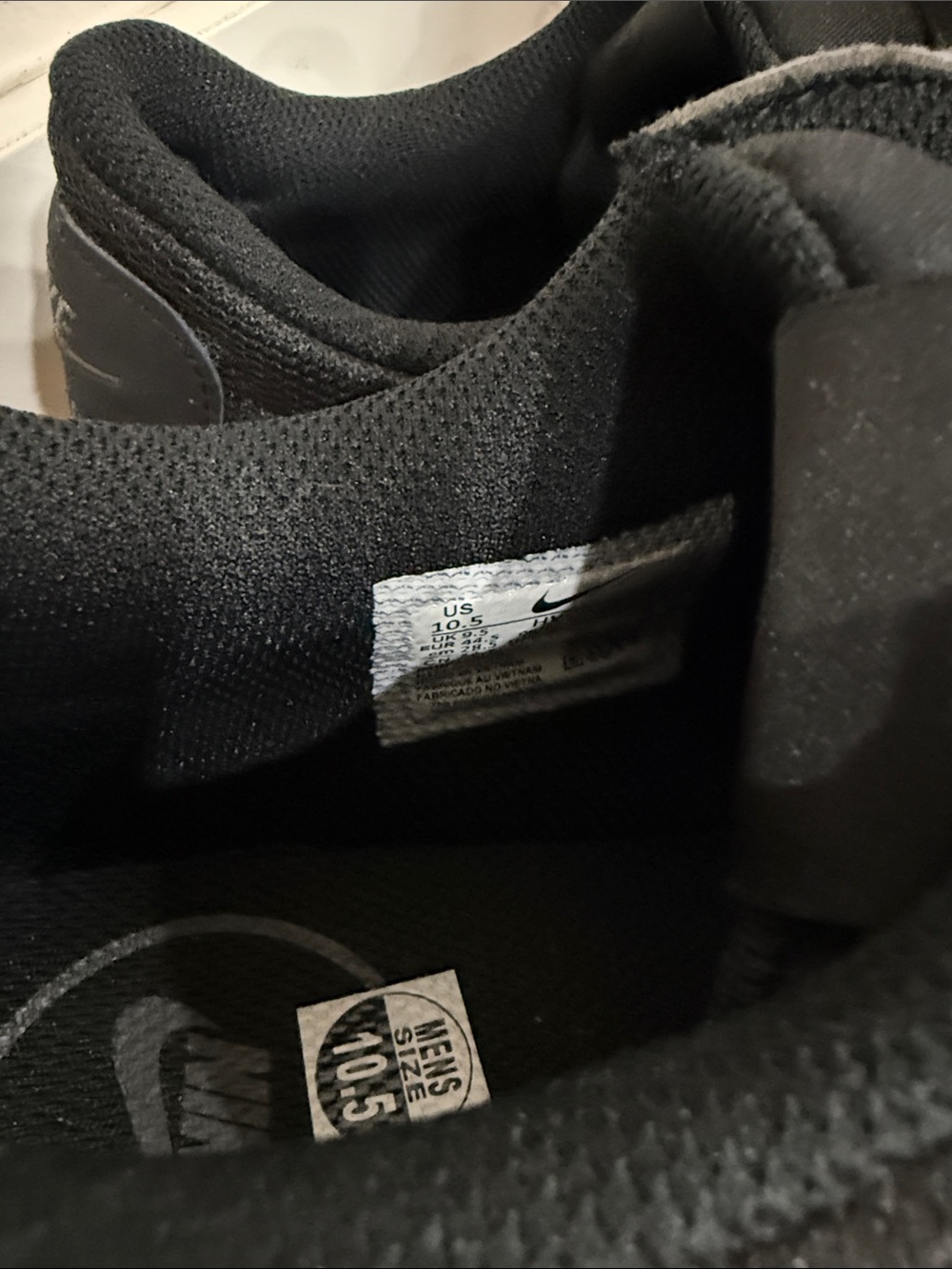Nike Men’s Air Max Black with Gum Midsole Sneakers - Picture 2 of 5